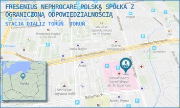 STACJA DIALIZ TORUŃ - FRESENIUS NEPHROCARE POLSKA SPÓŁKA Z OGRANICZONĄ ODPOWIEDZIALNOŚCIĄ - BATOREGO 17,  TORUŃ