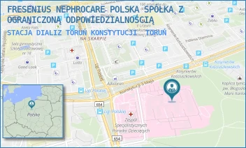 STACJA DIALIZ TORUŃ KONSTYTUCJI - FRESENIUS NEPHROCARE POLSKA SPÓŁKA Z OGRANICZONĄ ODPOWIEDZIALNOŚCIĄ - KONSTYTUCJI 3 MAJA 42,  TORUŃ