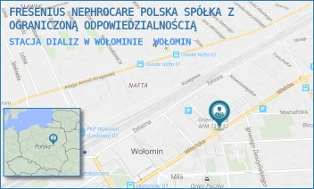 STACJA DIALIZ W WOŁOMINIE - FRESENIUS NEPHROCARE POLSKA SPÓŁKA Z OGRANICZONĄ ODPOWIEDZIALNOŚCIĄ - WILEŃSKA 51,  WOŁOMIN
