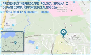 STACJA DIALIZ W RADOMIU - FRESENIUS NEPHROCARE POLSKA SPÓŁKA Z OGRANICZONĄ ODPOWIEDZIALNOŚCIĄ - PIASTOWSKA 32,  RADOM
