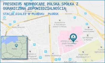 STACJA DIALIZ W PŁOŃSKU - FRESENIUS NEPHROCARE POLSKA SPÓŁKA Z OGRANICZONĄ ODPOWIEDZIALNOŚCIĄ - SIENKIEWICZA 7,  PŁOŃSK