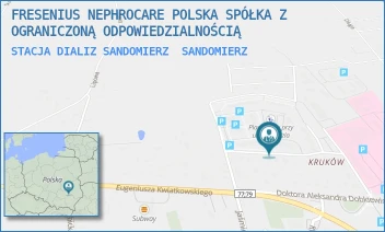 STACJA DIALIZ SANDOMIERZ - FRESENIUS NEPHROCARE POLSKA SPÓŁKA Z OGRANICZONĄ ODPOWIEDZIALNOŚCIĄ - SCHINZLA 13, SANDOMIERZ