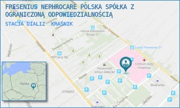 STACJA DIALIZ - FRESENIUS NEPHROCARE POLSKA SPÓŁKA Z OGRANICZONĄ ODPOWIEDZIALNOŚCIĄ - FRYDERYKA CHOPINA 13, KRAŚNIK