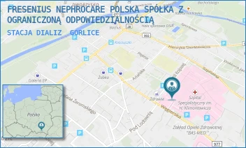 STACJA DIALIZ - FRESENIUS NEPHROCARE POLSKA SP. Z O.O. - UL. WĘGIERSKA 21,  GORLICE