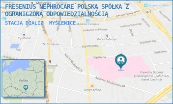 STACJA DIALIZ - FRESENIUS NEPHROCARE POLSKA SPÓŁKA Z OGRANICZONĄ ODPOWIEDZIALNOŚCIĄ - UL. SZPITALNA 2,  MYŚLENICE