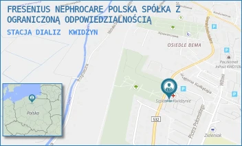 STACJA DIALIZ - FRESENIUS NEPHROCARE POLSKA SPÓŁKA Z OGRANICZONĄ ODPOWIEDZIALNOŚCIĄ - UL. JÓZEFA HALLERA 31,  KWIDZYN