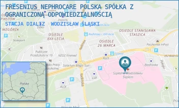 STACJA DIALIZ - FRESENIUS NEPHROCARE POLSKA SPÓŁKA Z OGRANICZONĄ ODPOWIEDZIALNOŚCIĄ - UL. 26 MARCA 51,  WODZISŁAW ŚLĄSKI