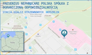 STACJA DIALIZ OTRZEWNOWYCH - FRESENIUS NEPHROCARE POLSKA SPÓŁKA Z OGRANICZONĄ ODPOWIEDZIALNOŚCIĄ - CHAŁUBIŃSKIEGO 7, KOSZALIN