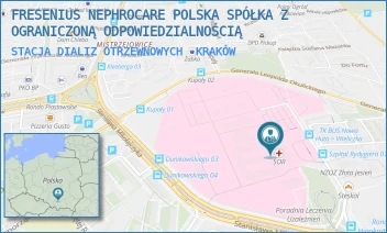 STACJA DIALIZ OTRZEWNOWYCH - FRESENIUS NEPHROCARE POLSKA SPÓŁKA Z OGRANICZONĄ ODPOWIEDZIALNOŚCIĄ - UL. ZŁOTEJ JESIENI 1,  KRAKÓW