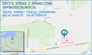 ZESPÓŁ DOMOWEJ DIALIZY OTRZEWNOWEJ GOLUB-DOBRZYŃ - DAVITA SPÓŁKA Z OGRANICZONĄ ODPOWIEDZIALNOŚCIĄ - DR. JERZEGO GERARDA KOPPA 1E,  GOLUB-DOBRZYŃ