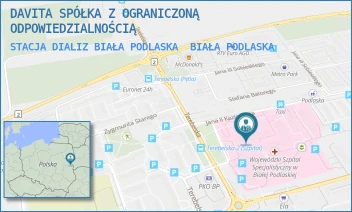 STACJA DIALIZ BIAŁA PODLASKA - DAVITA SPÓŁKA Z OGRANICZONĄ ODPOWIEDZIALNOŚCIĄ - TEREBELSKA 57-65, BIAŁA PODLASKA