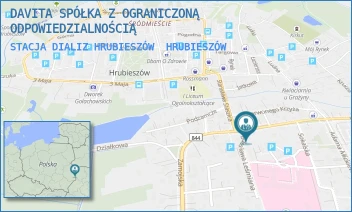 STACJA DIALIZ HRUBIESZÓW - DAVITA SPÓŁKA Z OGRANICZONĄ ODPOWIEDZIALNOŚCIĄ - JÓZEFA PIŁSUDSKIEGO 11, HRUBIESZÓW