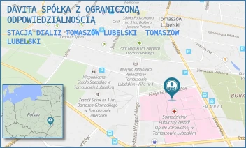 STACJA DIALIZ TOMASZÓW LUBELSKI - DAVITA SPÓŁKA Z OGRANICZONĄ ODPOWIEDZIALNOŚCIĄ - ALEJE GRUNWALDZKIE 1, TOMASZÓW LUBELSKI