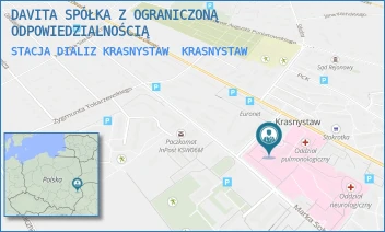 STACJA DIALIZ KRASNYSTAW - DAVITA SPÓŁKA Z OGRANICZONĄ ODPOWIEDZIALNOŚCIĄ - SOBIESKIEGO 4B, KRASNYSTAW