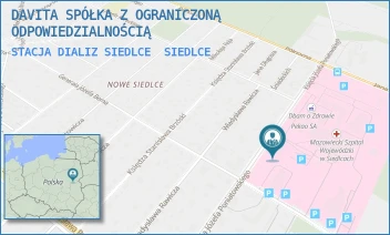 STACJA DIALIZ SIEDLCE - DAVITA SPÓŁKA Z OGRANICZONĄ ODPOWIEDZIALNOŚCIĄ - PONIATOWSKIEGO 26,  SIEDLCE
