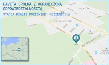 STACJA DIALIZ KOZIENICE - DAVITA SPÓŁKA Z OGRANICZONĄ ODPOWIEDZIALNOŚCIĄ - ALEJA SOLIDARNOŚCI 5,  KOZIENICE