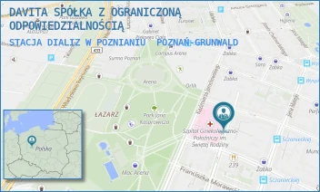 STACJA DIALIZ W POZNIANIU - DAVITA SPÓŁKA Z OGRANICZONĄ ODPOWIEDZIALNOŚCIĄ - WOJCIECHA BOGUSŁAWSKIEGO 4, POZNAŃ-GRUNWALD