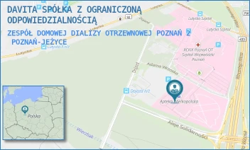 ZESPÓŁ DOMOWEJ DIALIZY OTRZEWNOWEJ POZNAŃ 2 - DAVITA SPÓŁKA Z OGRANICZONĄ ODPOWIEDZIALNOŚCIĄ - DOJAZD 34,  POZNAŃ-JEŻYCE