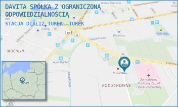 STACJA DIALIZ TUREK - DAVITA SPÓŁKA Z OGRANICZONĄ ODPOWIEDZIALNOŚCIĄ - ŁĄKOWA 4/A,  TUREK