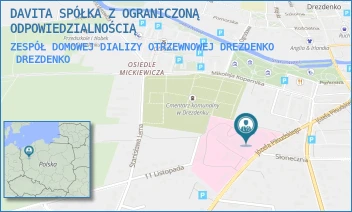 ZESPÓŁ DOMOWEJ DIALIZY OTRZEWNOWEJ DREZDENKO - DAVITA SP. Z O.O. - UL. PIŁSUDSKIEGO 8,  DREZDENKO