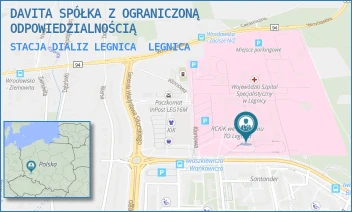 STACJA DIALIZ LEGNICA - DAVITA SPÓŁKA Z OGRANICZONĄ ODPOWIEDZIALNOŚCIĄ - UL. JAROSŁAWA IWASZKIEWICZA 5, LEGNICA