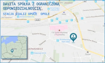 STACJA DIALIZ OPOLE - DAVITA SPÓŁKA Z OGRANICZONĄ ODPOWIEDZIALNOŚCIĄ - UL. WOJCIECHA BIASA 31,  OPOLE