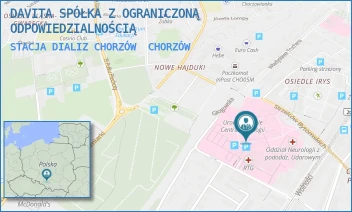 STACJA DIALIZ CHORZÓW - DAVITA SPÓŁKA Z OGRANICZONĄ ODPOWIEDZIALNOŚCIĄ - UL. STRZELCÓW BYTOMSKICH 11,  CHORZÓW