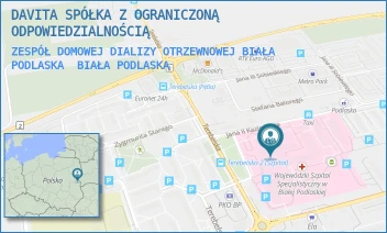 ZESPÓŁ DOMOWEJ DIALIZY OTRZEWNOWEJ BIAŁA PODLASKA - DAVITA SPÓŁKA Z OGRANICZONĄ ODPOWIEDZIALNOŚCIĄ - TEREBELSKA 57-65, BIAŁA PODLASKA