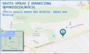 STACJA DIALIZ NAKŁO NAD NOTECIĄ - DAVITA SPÓŁKA Z OGRANICZONĄ ODPOWIEDZIALNOŚCIĄ - ADAMA MICKIEWICZA 7,  NAKŁO NAD NOTECIĄ