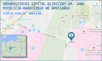 STACJA DIALIZ - UNIWERSYTECKI SZPITAL KLINICZNY IM. JANA MIKULICZA-RADECKIEGO WE WROCŁAWIU - UL. BOROWSKA 213,  WROCŁAW