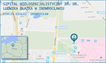 STACJA DIALIZ - SZPITAL WIELOSPECJALISTYCZNY IM. DR. LUDWIKA BŁAŻKA W INOWROCŁAWIU - POZNAŃSKA 97,  INOWROCŁAW