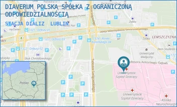 STACJA DIALIZ - DIAVERUM POLSKA SPÓŁKA Z OGRANICZONĄ ODPOWIEDZIALNOŚCIĄ - PROF. ANTONIEGO GĘBALI 6, LUBLIN