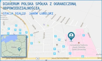 STACJA DIALIZ - DIAVERUM POLSKA SPÓŁKA Z OGRANICZONĄ ODPOWIEDZIALNOŚCIĄ - JANA ZAMOYSKIEGO 149, JANÓW LUBELSKI