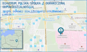 ZESPÓŁ DOMOWEJ DIALIZOTERAPII OTRZEWNOWEJ - DIAVERUM POLSKA SPÓŁKA Z OGRANICZONĄ ODPOWIEDZIALNOŚCIĄ - PROF. ANTONIEGO GĘBALI 6, LUBLIN