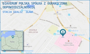 STACJA DIALIZ - DIAVERUM POLSKA SPÓŁKA Z OGRANICZONĄ ODPOWIEDZIALNOŚCIĄ - GEN. WŁADYSŁAWA ANDERSA 3,  IŁAWA