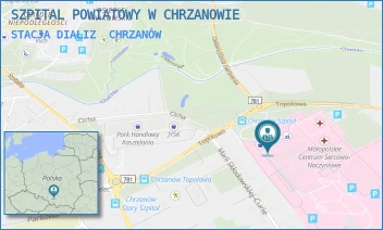 STACJA DIALIZ - SZPITAL POWIATOWY W CHRZANOWIE - UL. TOPOLOWA 16,  CHRZANÓW