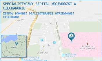 ZESPÓŁ DOMOWEJ DIALIZOTERAPII OTRZEWNOWEJ - SPECJALISTYCZNY SZPITAL WOJEWÓDZKI W CIECHANOWIE - POWST. WIELKOPOLSKICH 2,  CIECHANÓW