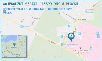OŚRODEK DIALIZ W ODDZIALE NEFROLOGICZNYM - WOJEWÓDZKI SZPITAL ZESPOLONY W PŁOCKU - MEDYCZNA 19,  PŁOCK