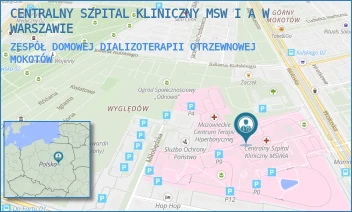 ZESPÓŁ DOMOWEJ DIALIZOTERAPII OTRZEWNOWEJ - CENTRALNY SZPITAL KLINICZNY MSW I A W WARSZAWIE - WOŁOSKA 137,  MOKOTÓW