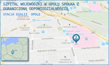 STACJA DIALIZ - SZPITAL WOJEWÓDZKI W OPOLU SPÓŁKA Z OGRANICZONĄ ODPOWIEDZIALNOŚCIĄ - UL. KATOWICKA 64,  OPOLE