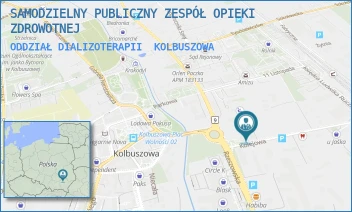 ODDZIAŁ DIALIZOTERAPII - SAMODZIELNY PUBLICZNY ZESPÓŁ OPIEKI ZDROWOTNEJ - UL. KOLEJOWA 3,  KOLBUSZOWA