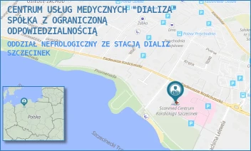 ODDZIAŁ NEFROLOGICZNY ZE STACJĄ DIALIZ - CENTRUM USŁUG MEDYCZNYCH "DIALIZA" SPÓŁKA Z OGRANICZONĄ ODPOWIEDZIALNOŚCIĄ - KILIŃSKIEGO 7, SZCZECINEK