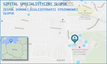 ZESPÓŁ DOMOWEJ DIALIZOTERAPII OTRZEWNOWEJ - WOJEWÓDZKI SZPITAL SPECJALISTYCZNY IM. JANUSZA KORCZAKA W SŁUPSKU SPÓŁKA Z OGRANICZONĄ ODPOWIEDZIALNOŚCIĄ - UL. HUBALCZYKÓW 1,  SŁUPSK