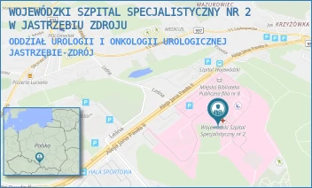 ODDZIAŁ UROLOGII I ONKOLOGII UROLOGICZNEJ - WOJEWÓDZKI SZPITAL SPECJALISTYCZNY NR 2 W JASTRZĘBIU ZDROJU - UL. ALEJA JANA PAWŁA II 7,  JASTRZĘBIE-ZDRÓJ