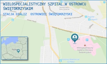 STACJA DIALIZ - WIELOSPECJALISTYCZNY SZPITAL W OSTROWCU ŚWIĘTOKRZYSKIM - SZYMANOWSKIEGO 11, OSTROWIEC ŚWIĘTOKRZYSKI