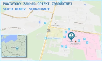 STACJA DIALIZ - POWIATOWY ZAKŁAD OPIEKI ZDROWOTNEJ - BATALIONÓW CHŁOPSKICH 6,  STARACHOWICE