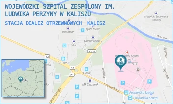 STACJA DIALIZ OTRZEWNOWYCH - WOJEWÓDZKI SZPITAL ZESPOLONY IM. LUDWIKA PERZYNY W KALISZU - POZNAŃSKA 79,  KALISZ