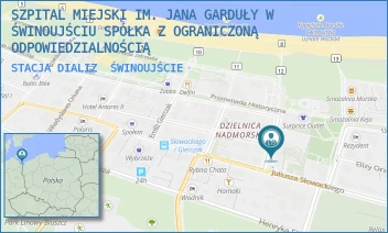 STACJA DIALIZ - SZPITAL MIEJSKI IM. JANA GARDUŁY W ŚWINOUJŚCIU SPÓŁKA Z OGRANICZONĄ ODPOWIEDZIALNOŚCIĄ - POWSTAŃCÓW ŚLĄSKICH 2/4,  ŚWINOUJŚCIE